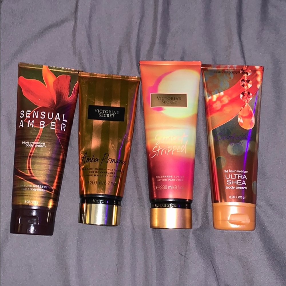 victoria secret and bath and body works lotion